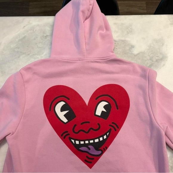 keith haring Tops - Keith Haring Heart Graphic Hoodie Men’s/Women’s